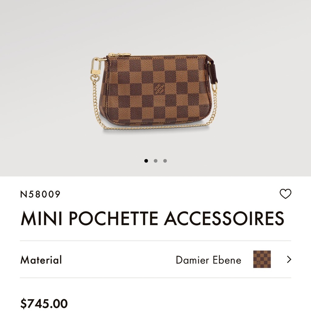 LOUIS VUITTON MINI POCHETTE ACCESSORIES *NEW IN BOX* - Picture 13 of 13